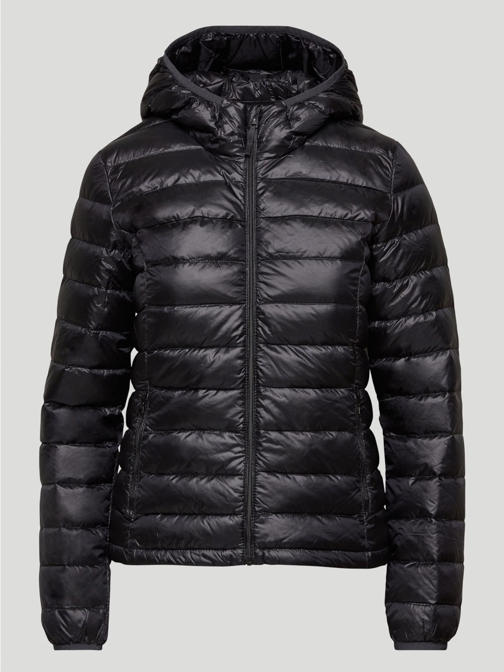 TNA Women’s Black Packable Hooded Puffer Jacket